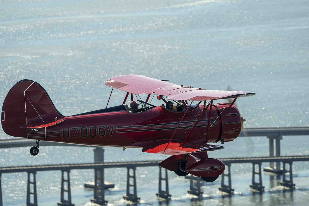 Aerial coastline view